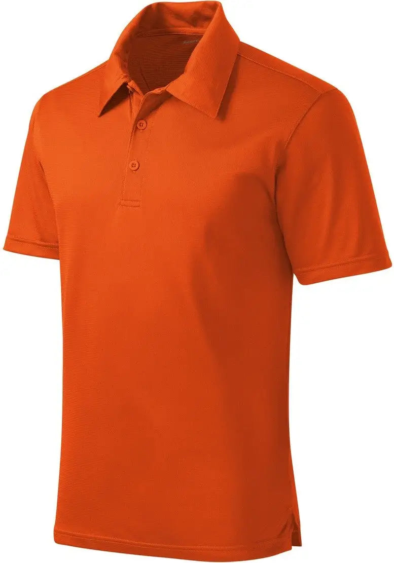 Sport-tek St690 Posicharge Active Textured Polo - Deep Orange