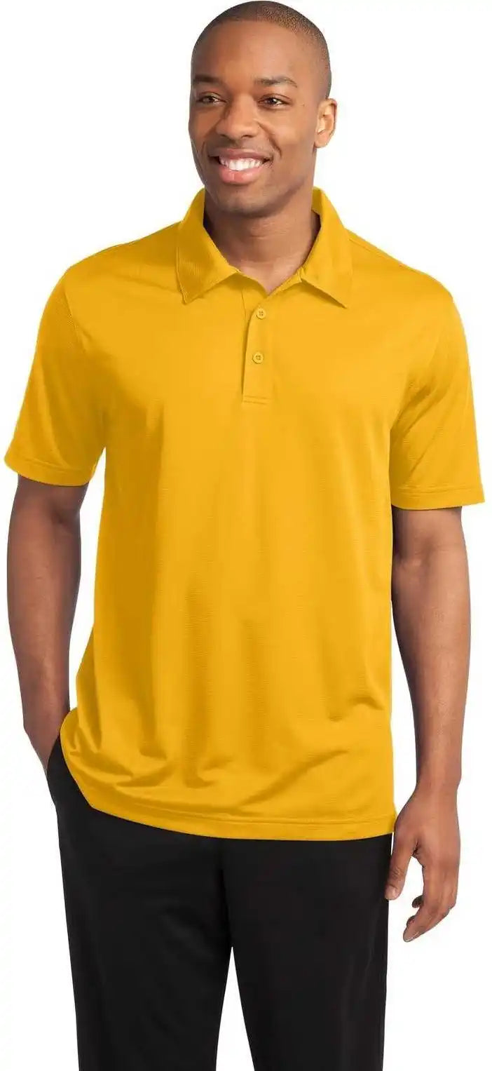 Sport-tek St690 Posicharge Active Textured Polo - Gold