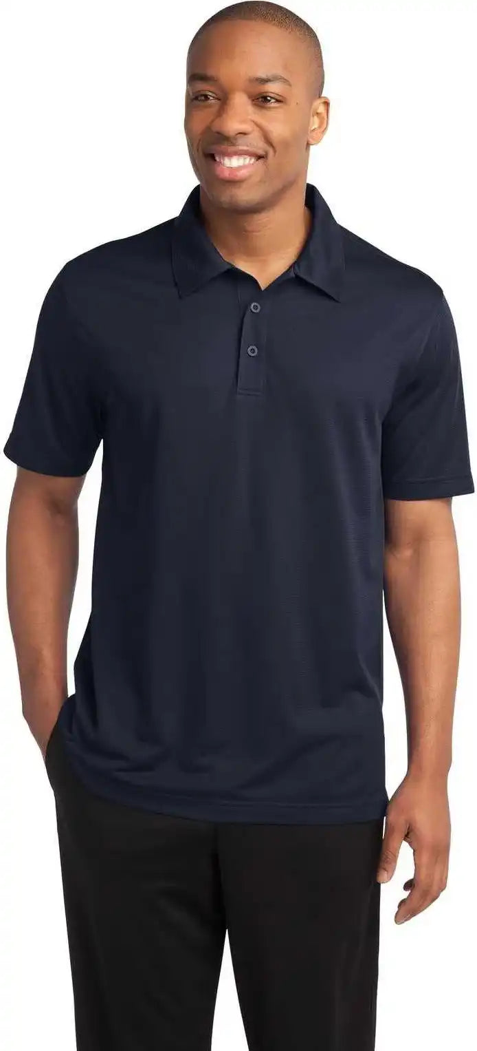 Sport Tek St690 Posicharge Active Textured Polo True Navy
