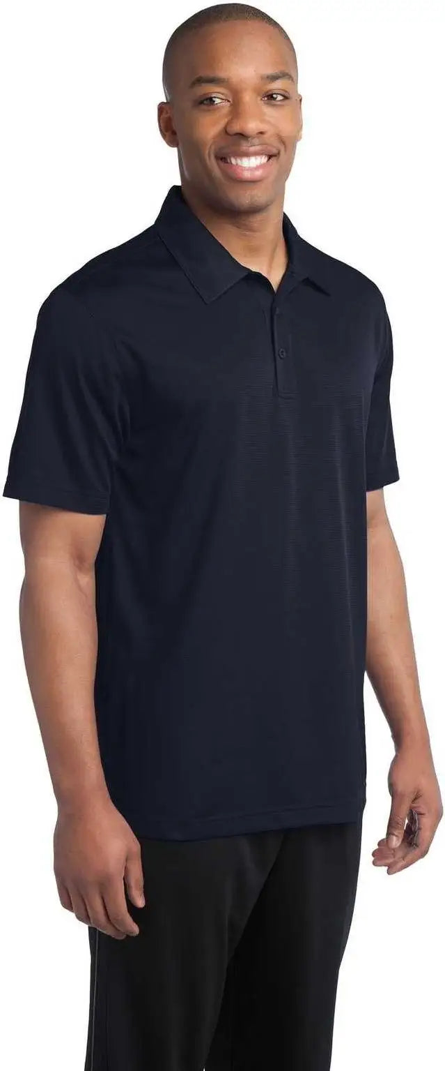 Sport-tek St690 Posicharge Active Textured Polo - True Navy