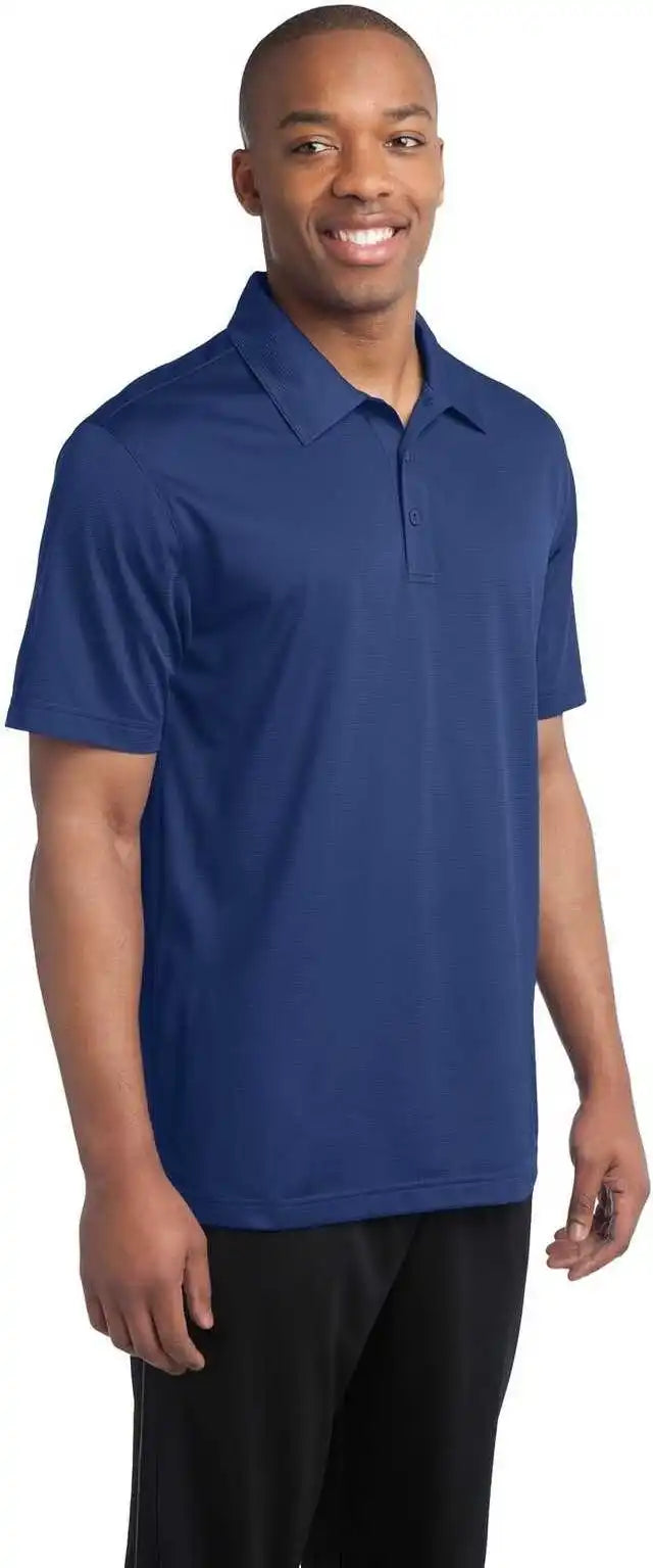 Sport Tek St690 Posicharge Active Textured Polo True Royal