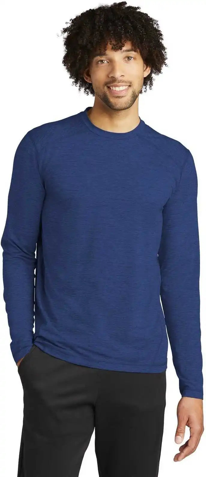 Sport-tek St710 Exchange 1.5 Long Sleeve Crew - True Royal Heather