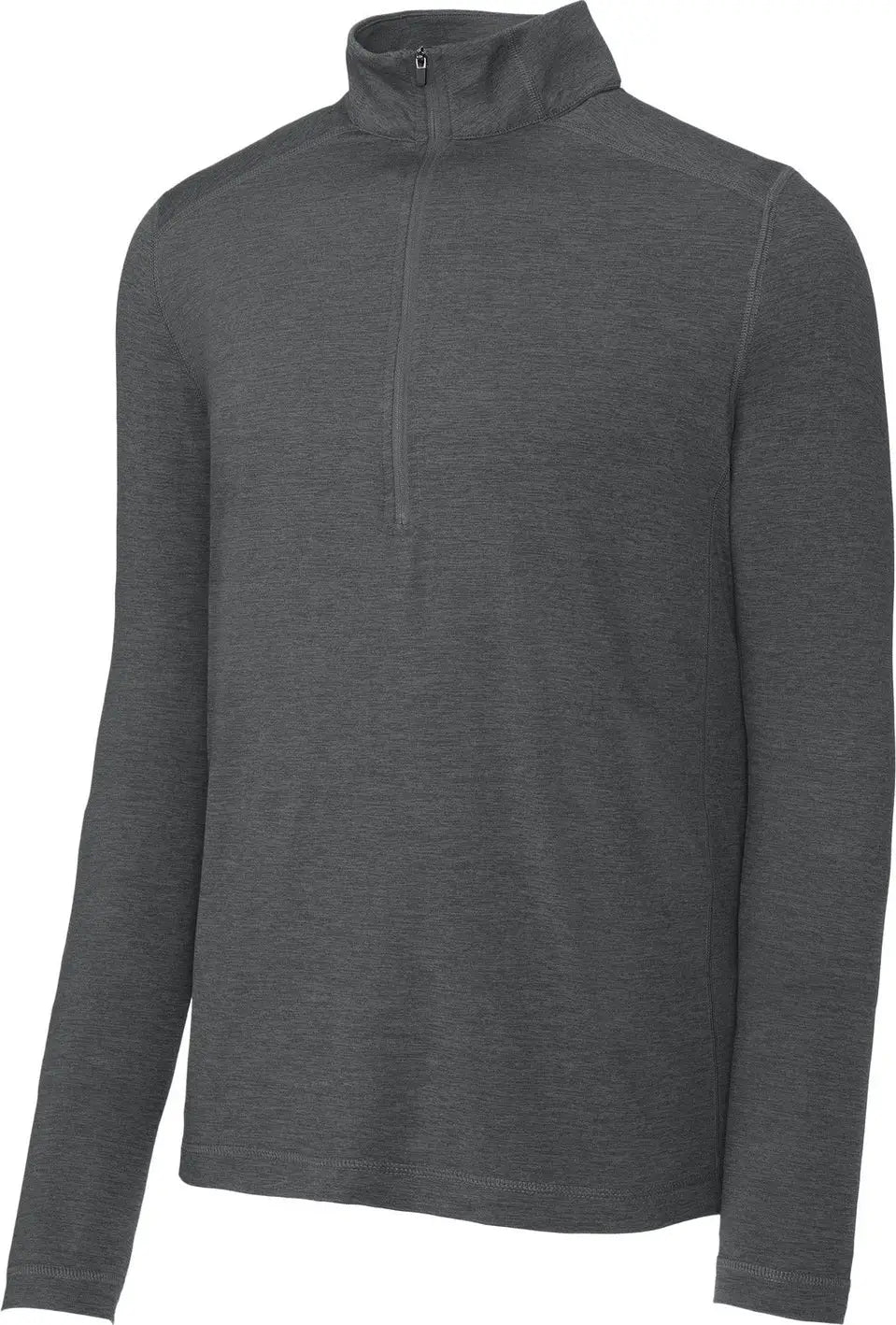 Sport-tek St711 Exchange 1.5 Long Sleeve 1/2-zip - Graphite Heather