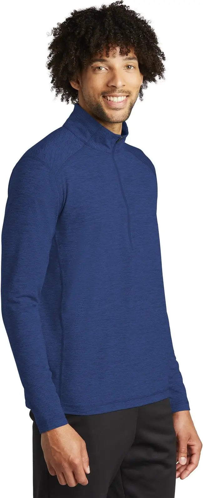 Sport-tek St711 Exchange 1.5 Long Sleeve 1/2-zip - True Royal Heather