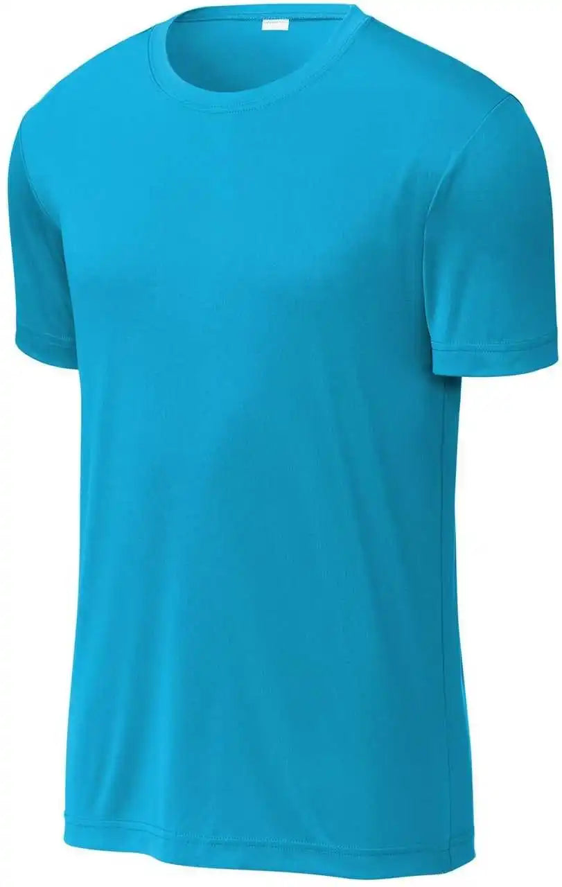 Sport-tek St720 Posicharge Re-compete Tee - Atomic Blue - Gray / Adult l