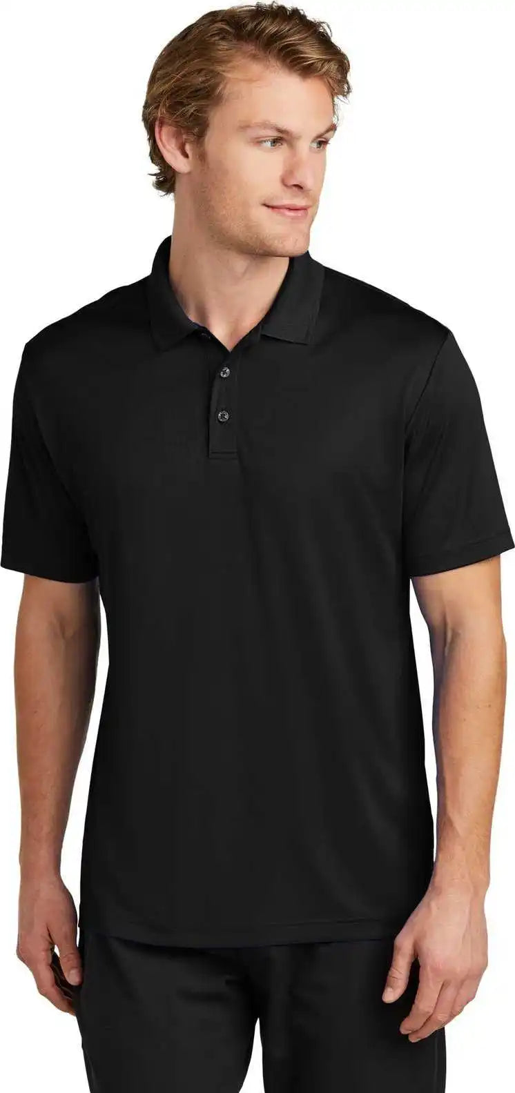 Sport Tek St725 Posicharge Re Compete Polo Black