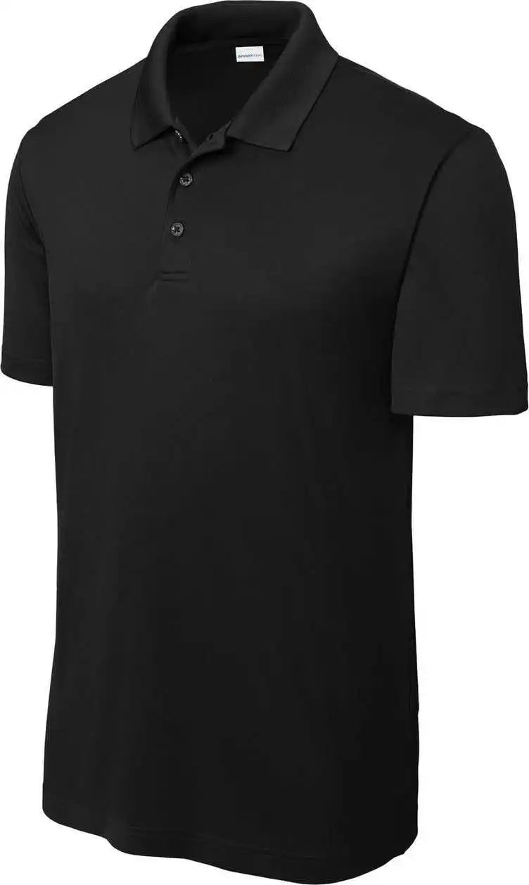Sport Tek St725 Posicharge Re Compete Polo Black