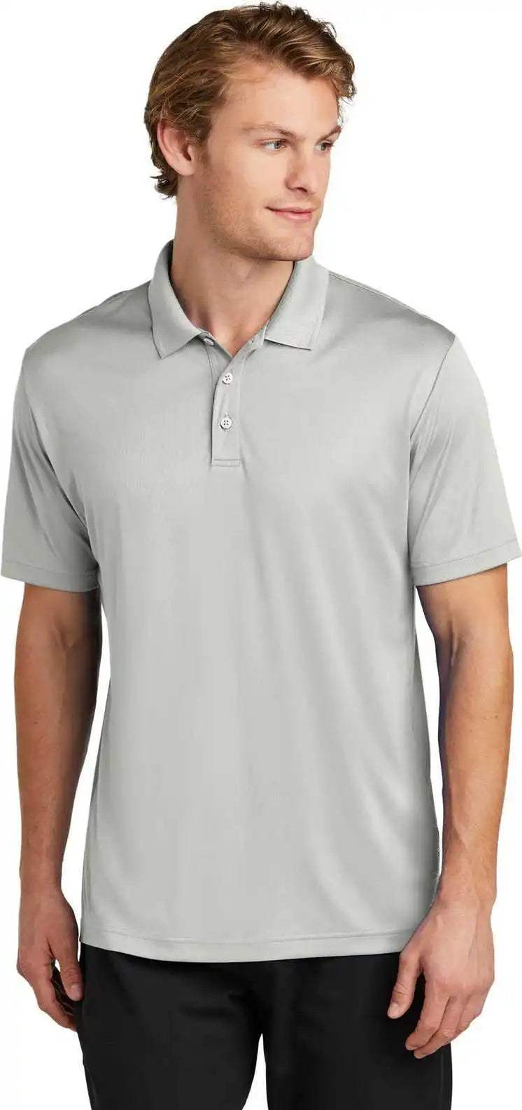 Sport Tek St725 Posicharge Re Compete Polo Silver