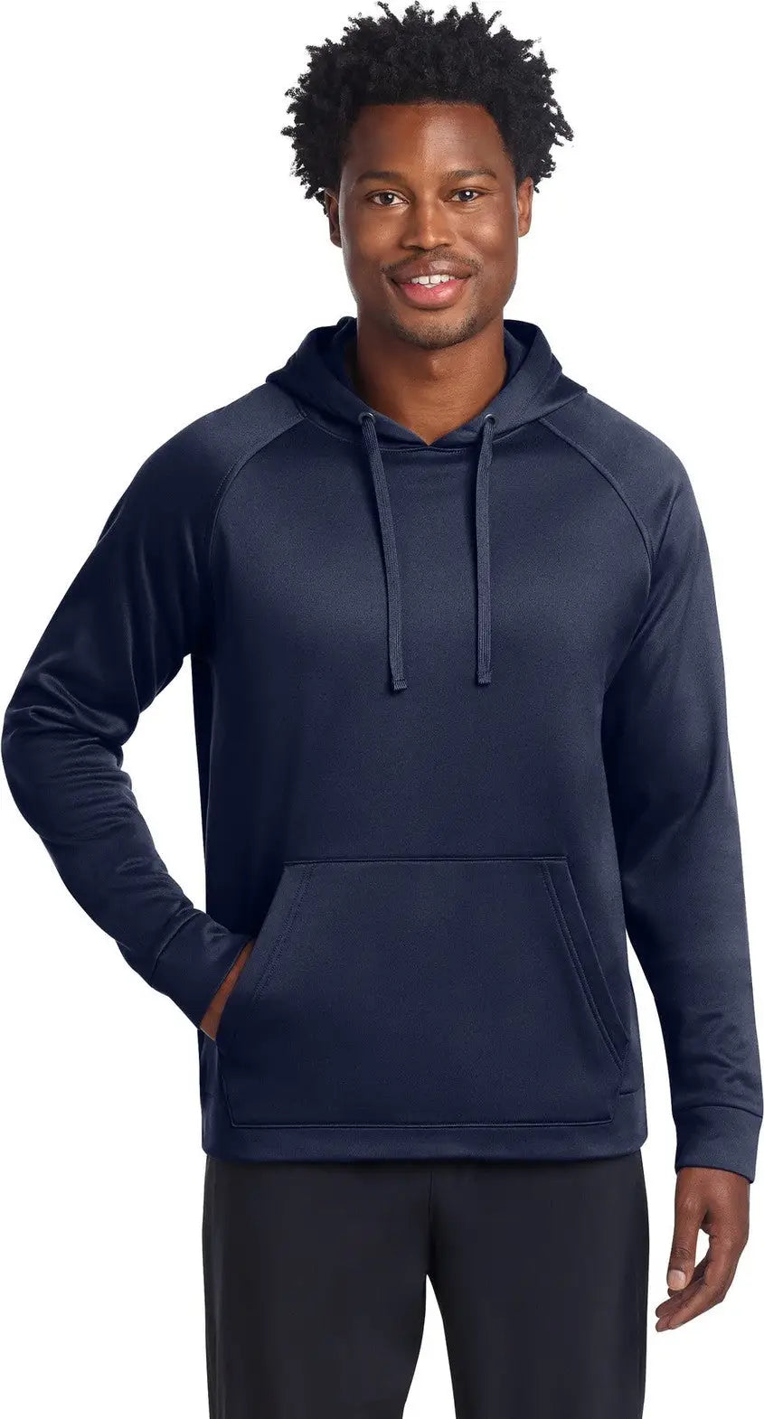 Sport-tek St730 Re-compete Fleece Pullover Hoodie - True Navy - Adult Xs