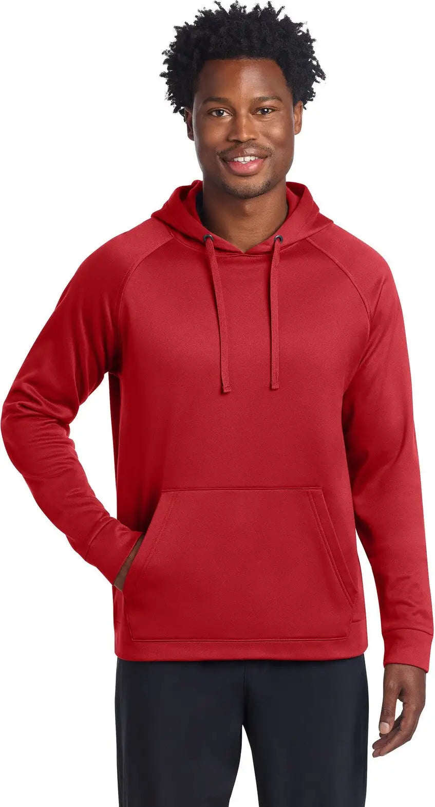 Sport-tek St730 Re-compete Fleece Pullover Hoodie - True Red - Adult Xs