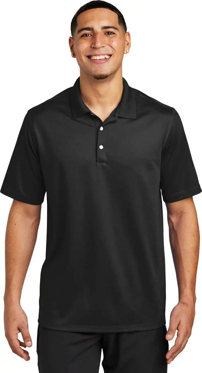 Sport Tek St740 Uv Micropique Polo Black