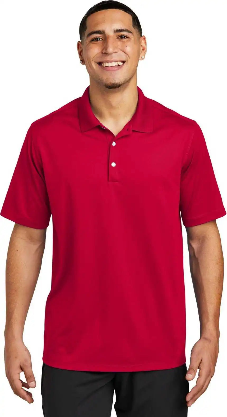 Sport-tek St740 Uv Micropique Polo - Deep Red