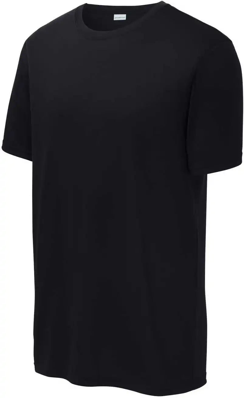 Sport Tek St760 Echo Tee Black / Adult Xl