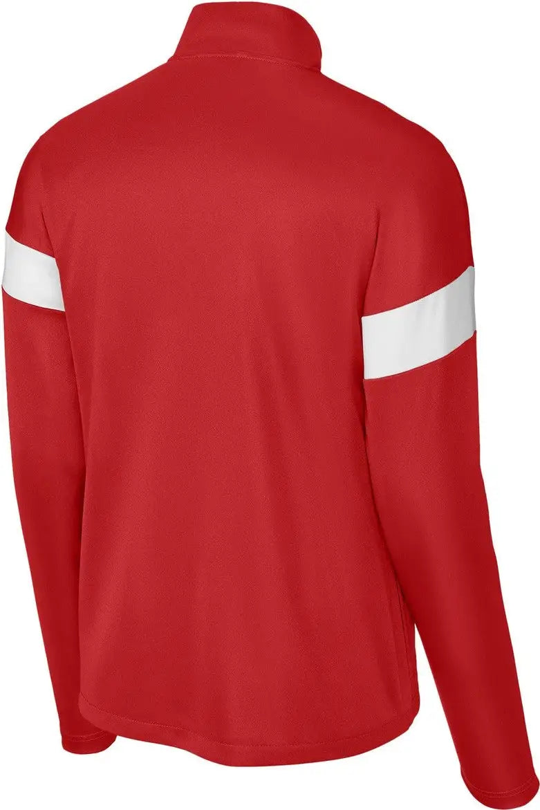 Sport-tek St800 Travel Full-zip Jacket - Deep Red White