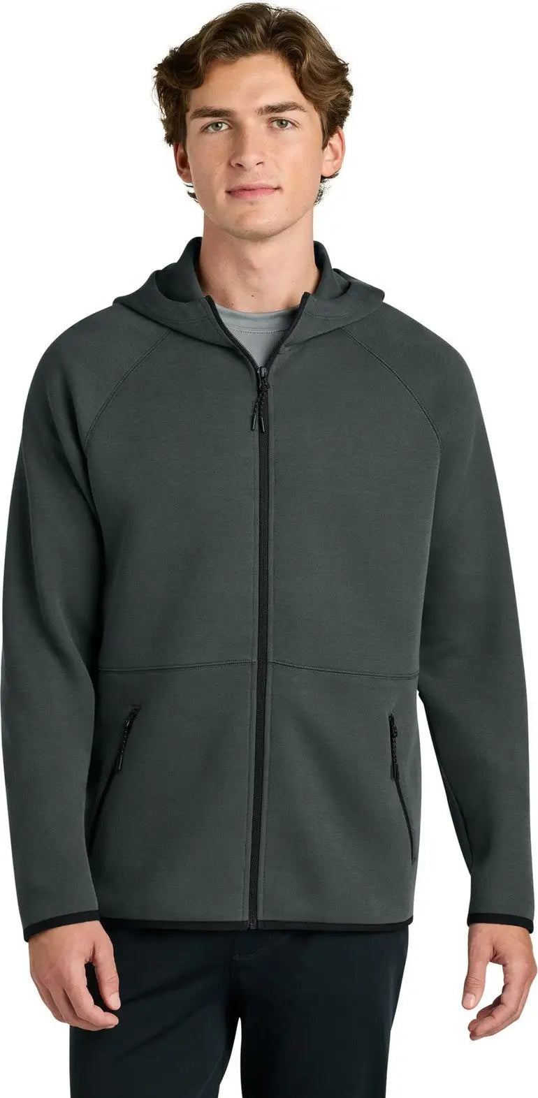Sport-tek St840 Phenom Full-zip Hoodie - Iron Gray - Adult Xl