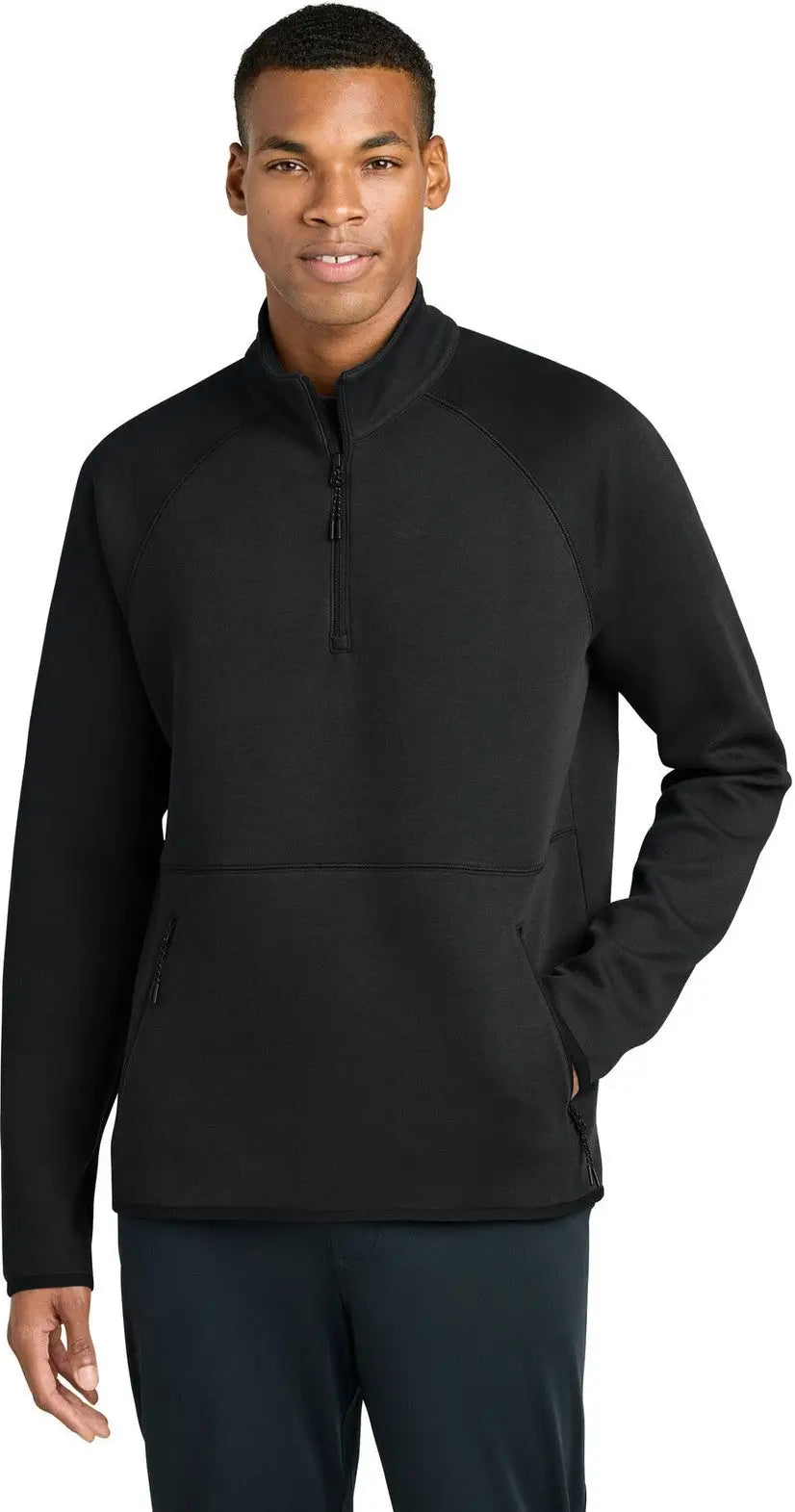 Sport-tek St841 Phenom 1/4-zip - Black - Adult Xs