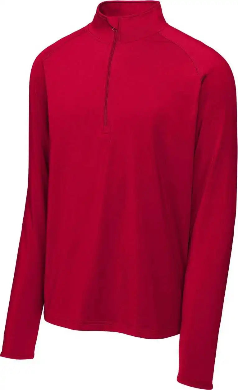 Sport-tek St850 Sport-wick Stretch 1/4-zip Pullover - Deep Red