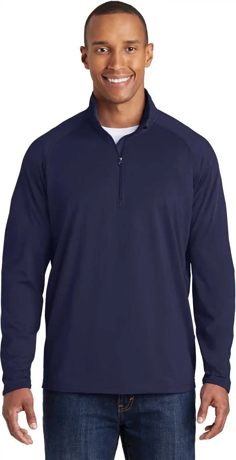 Sport-tek St850 Sport-wick Stretch 1/4-zip Pullover - True Navy
