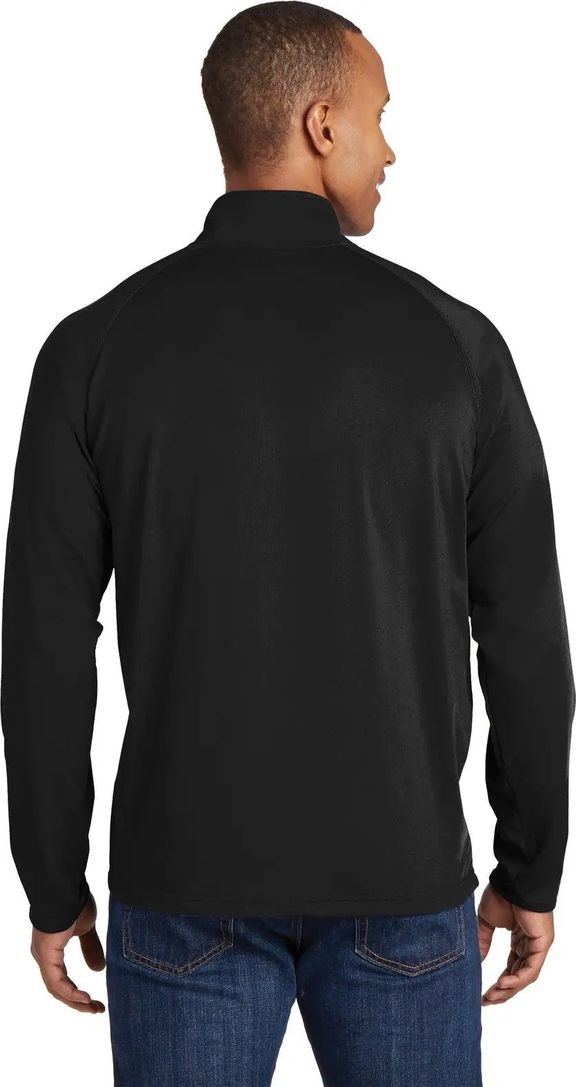 Sport-tek St850 Sport-wick Stretch 1/4-zip Pullover - Black
