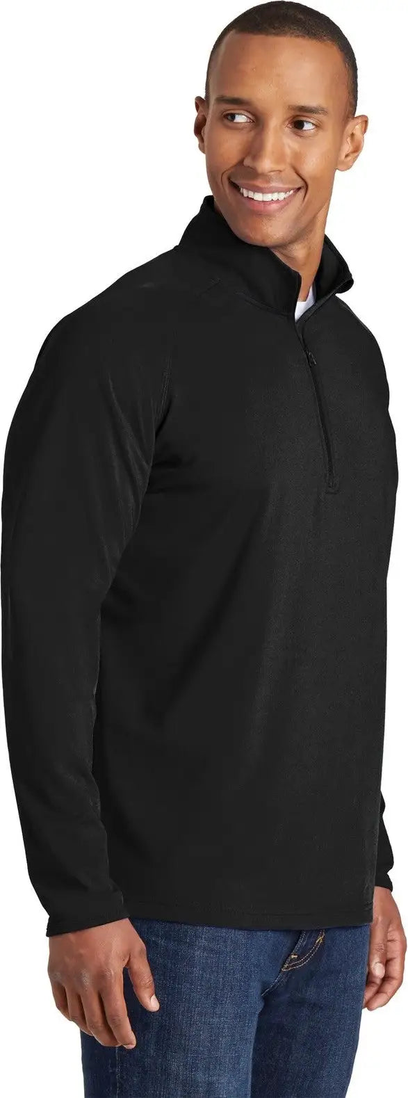 Sport-tek St850 Sport-wick Stretch 1/4-zip Pullover - Black