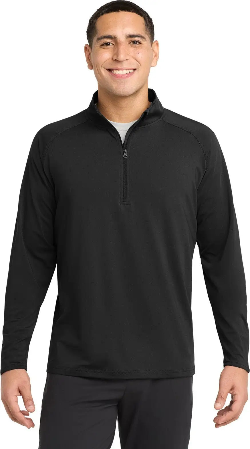 Sport-tek St850 Sport-wick Stretch 1/4-zip Pullover - Black