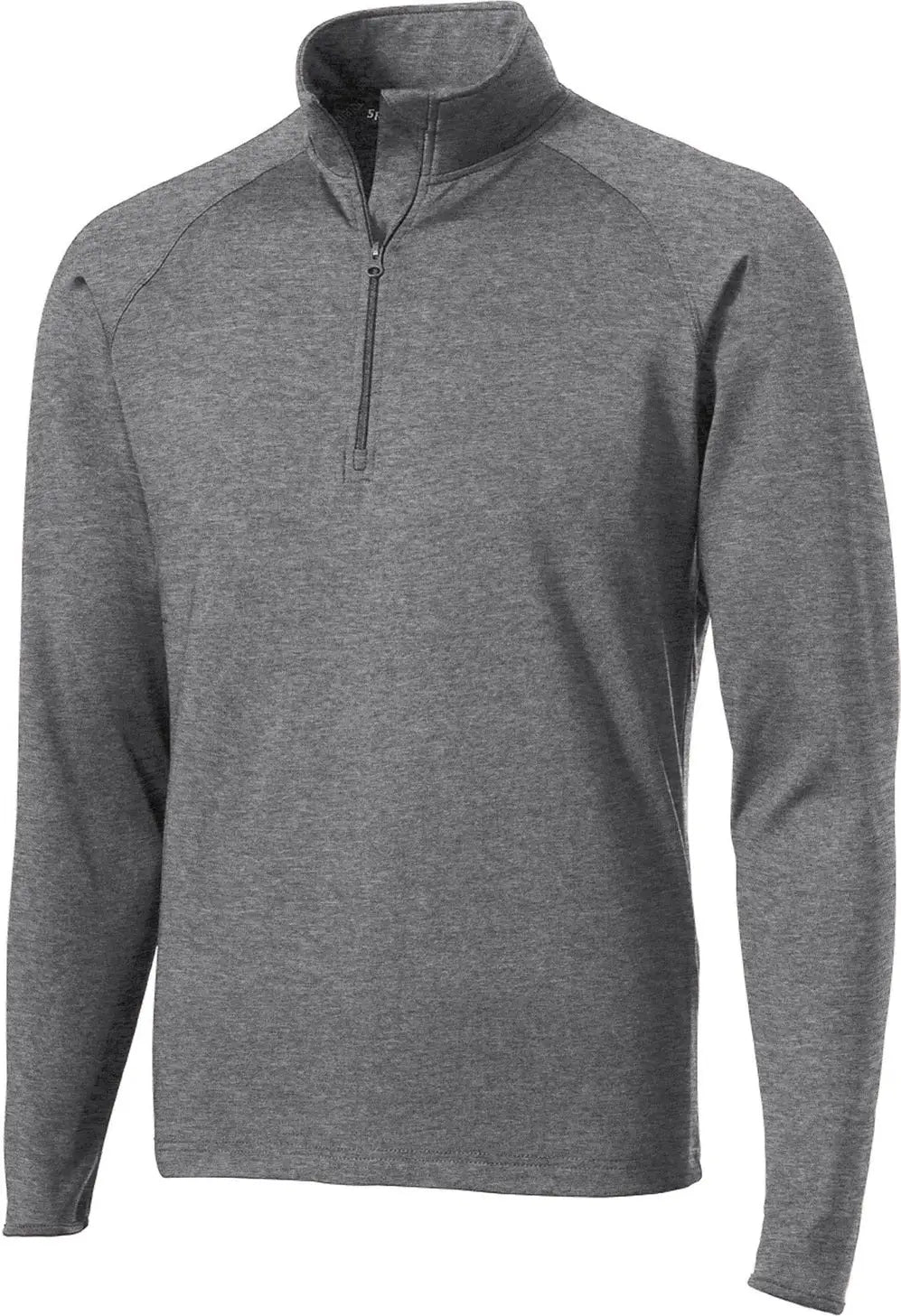 Sport-tek St850 Sport-wick Stretch 1/4-zip Pullover - Charcoal Gray Heather
