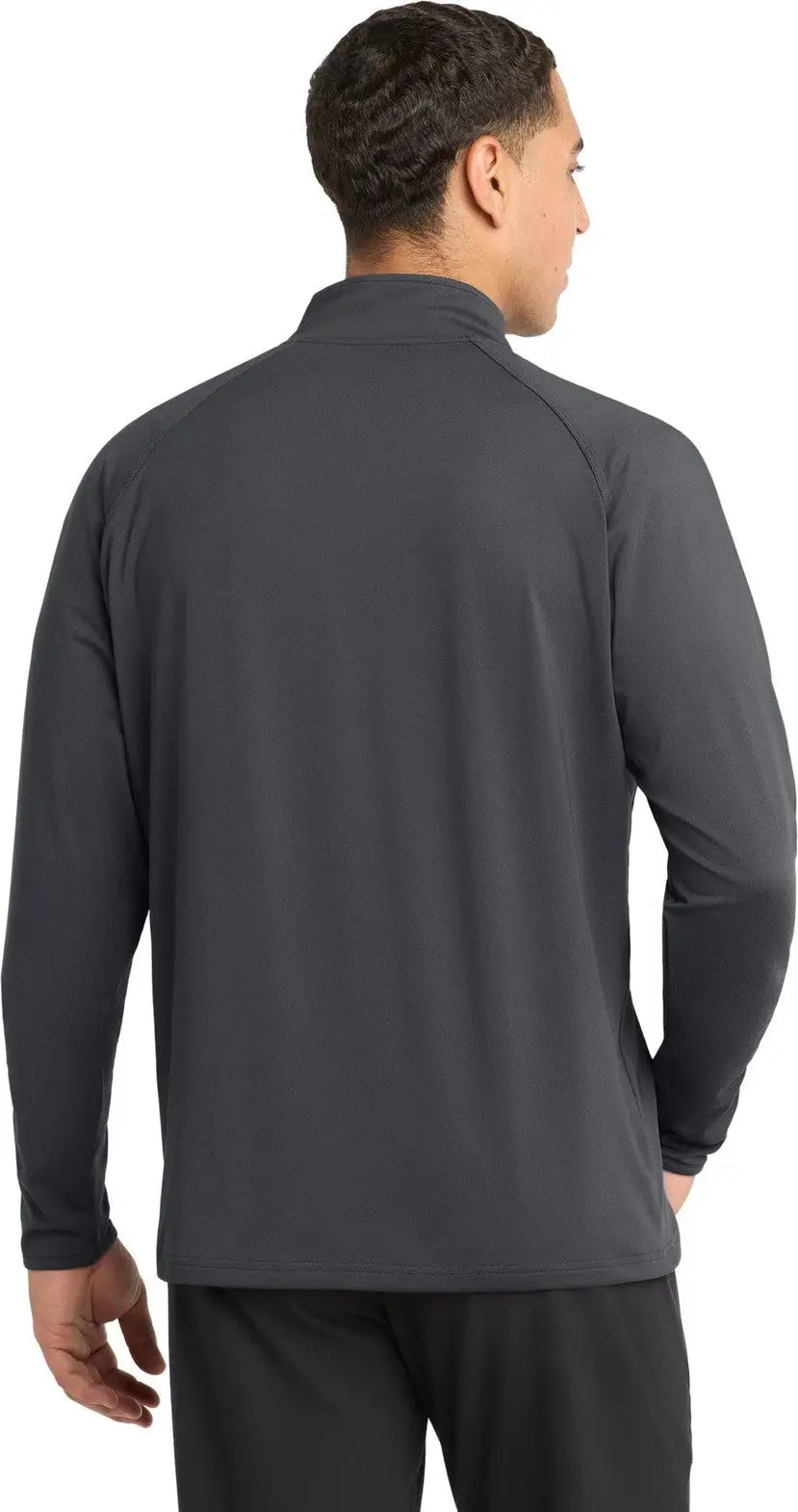 Sport-tek St850 Sport-wick Stretch 1/4-zip Pullover - Charcoal Gray