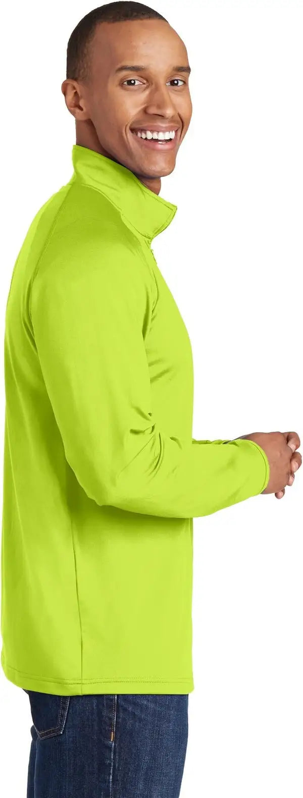 Sport-tek St850 Sport-wick Stretch 1/4-zip Pullover - Charge Green