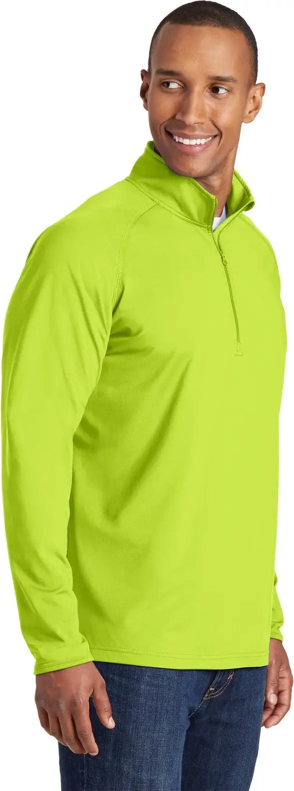 Sport-tek St850 Sport-wick Stretch 1/4-zip Pullover - Charge Green