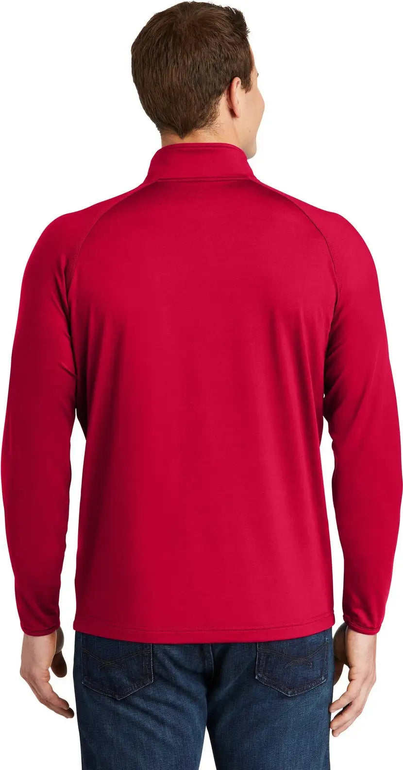 Sport-tek St850 Sport-wick Stretch 1/4-zip Pullover - Deep Red