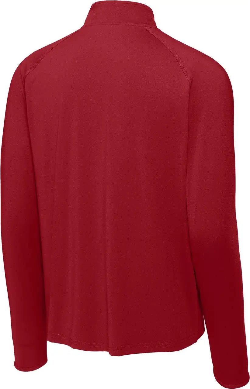 Sport-tek St850 Sport-wick Stretch 1/4-zip Pullover - Deep Red