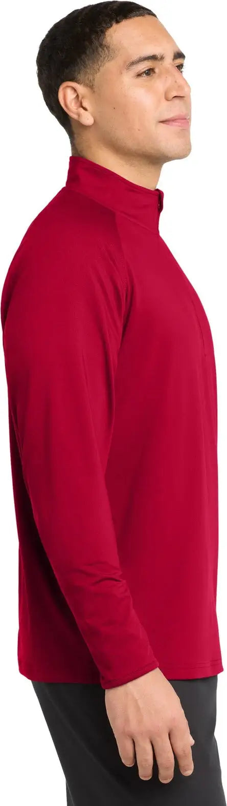 Sport-tek St850 Sport-wick Stretch 1/4-zip Pullover - Deep Red