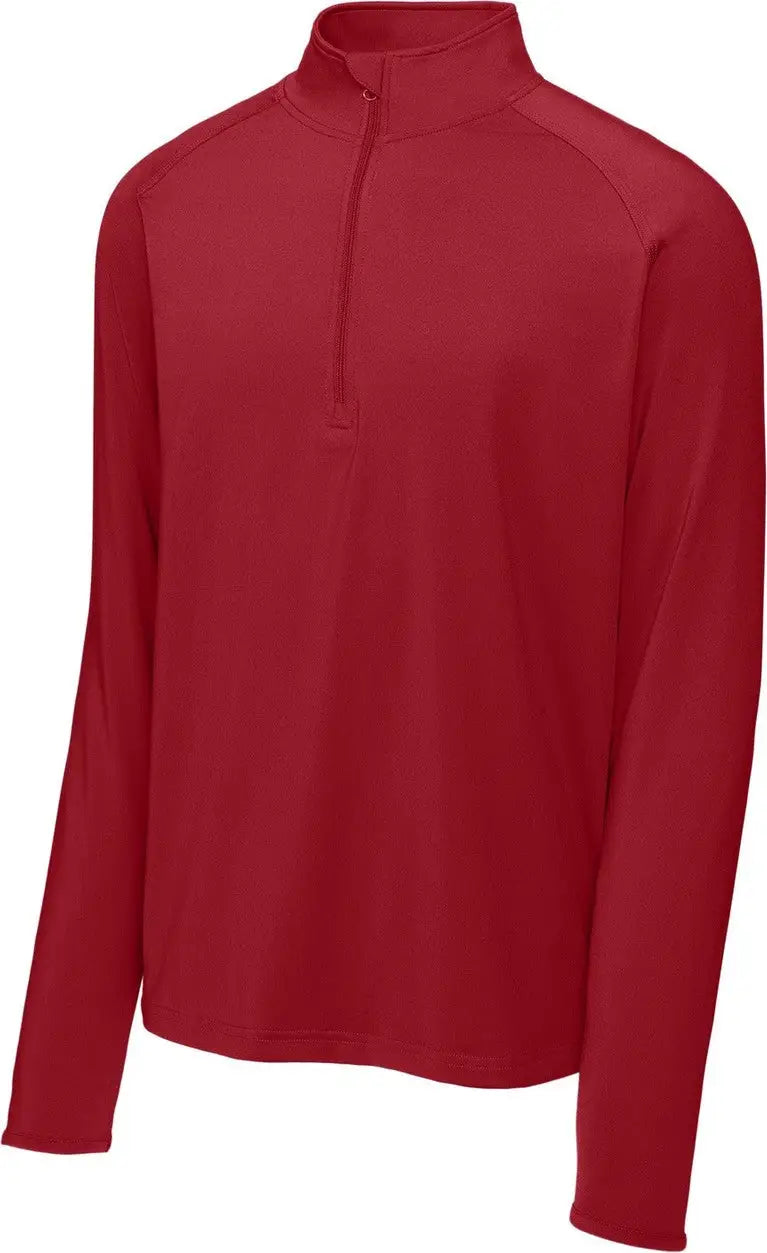 Sport-tek St850 Sport-wick Stretch 1/4-zip Pullover - Deep Red