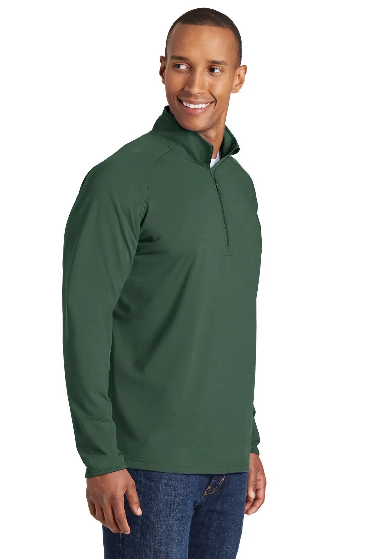 Sport-tek St850 Sport-wick Stretch 1/4-zip Pullover - Forest Green