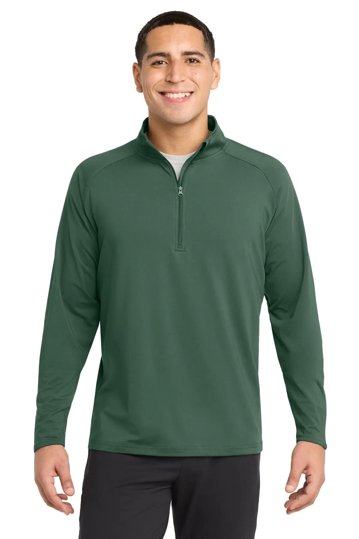 Sport-tek St850 Sport-wick Stretch 1/4-zip Pullover - Forest Green