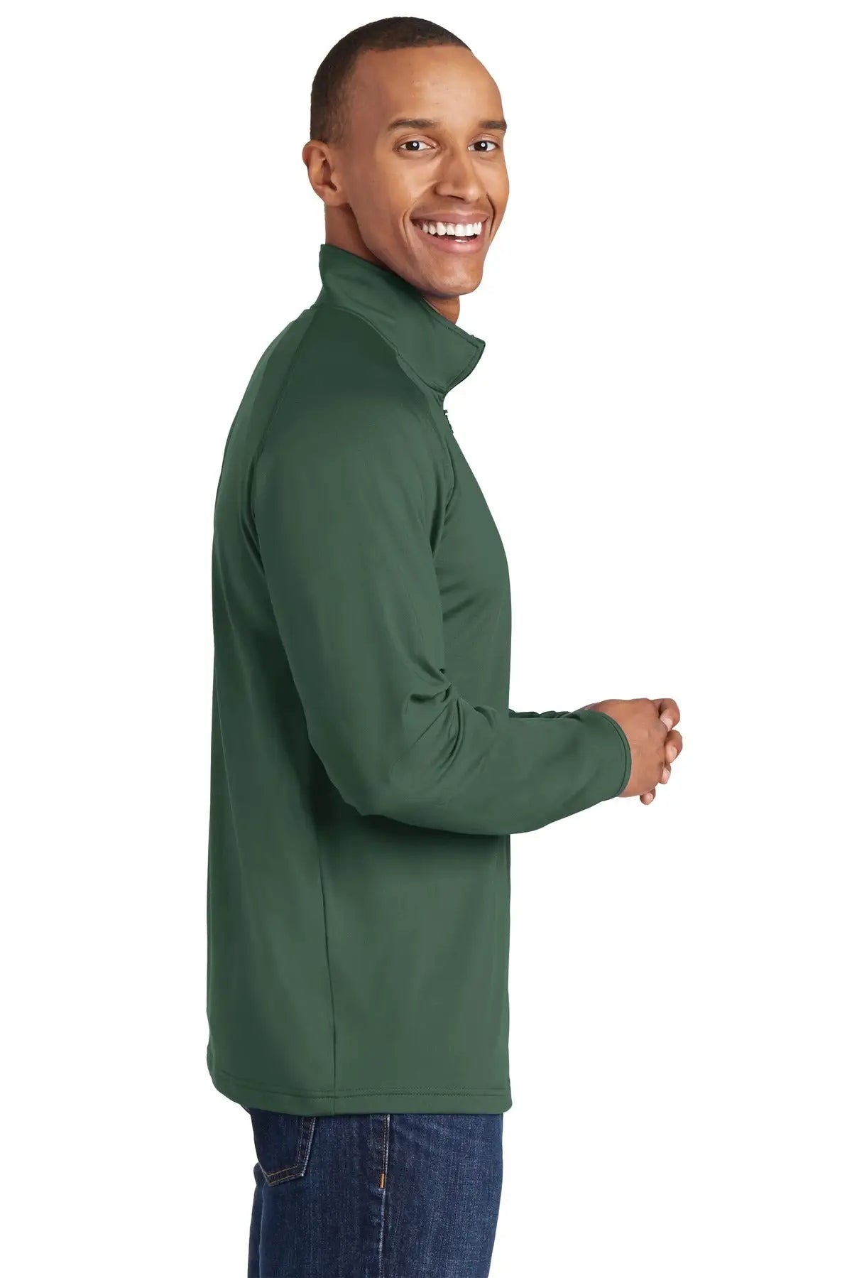 Sport-tek St850 Sport-wick Stretch 1/4-zip Pullover - Forest Green