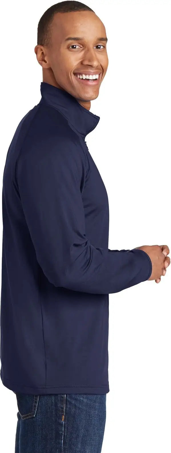 Sport-tek St850 Sport-wick Stretch 1/4-zip Pullover - True Navy