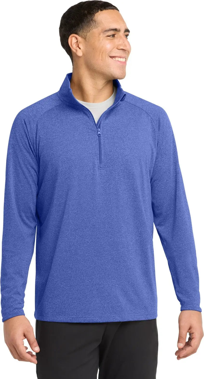 Sport-tek St850 Sport-wick Stretch 1/4-zip Pullover - True Royal Heather