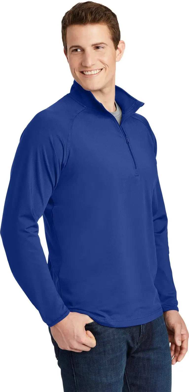 Sport-tek St850 Sport-wick Stretch 1/4-zip Pullover - True Royal