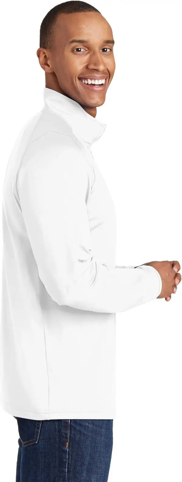 Sport-tek St850 Sport-wick Stretch 1/4-zip Pullover - White