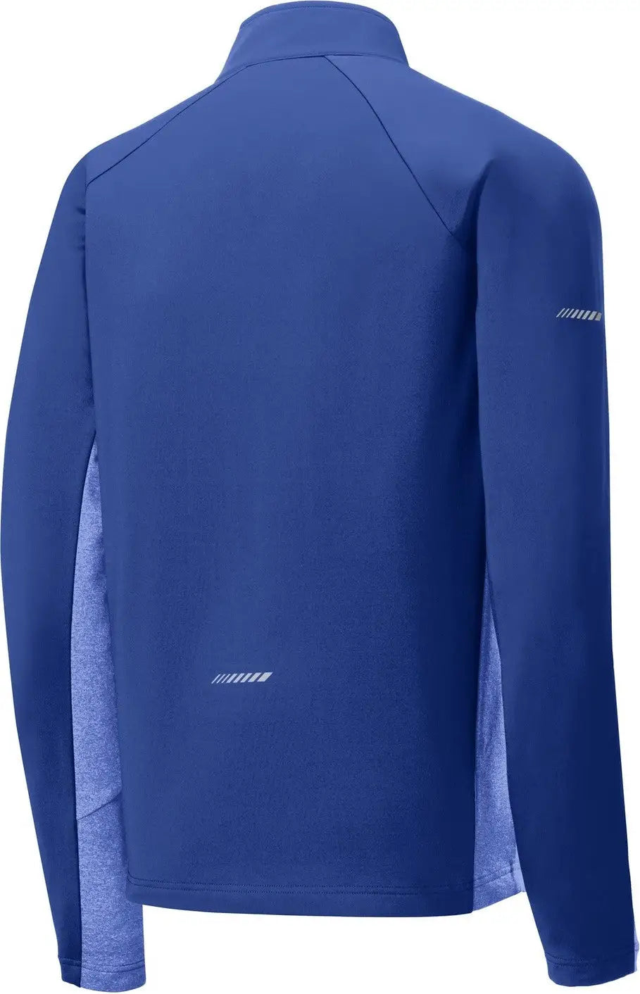 Sport-tek St854 Sport-wick Stretch Contrast 1/4-zip Pullover - True Royal Heather - Royal/ / Adult Xs
