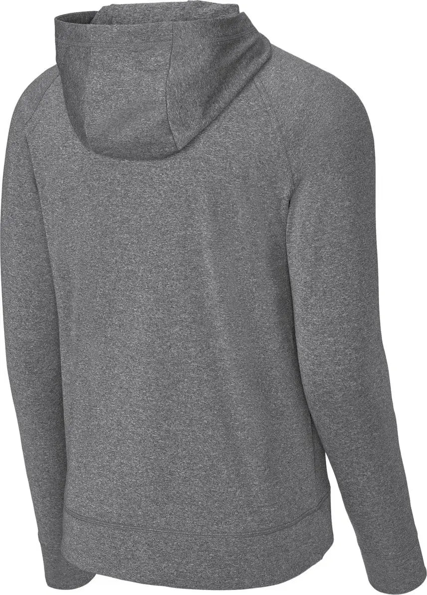 Sport-tek St856 Sport-wick Stretch 1/2-zip Hoodie - Charcoal Gray Heather