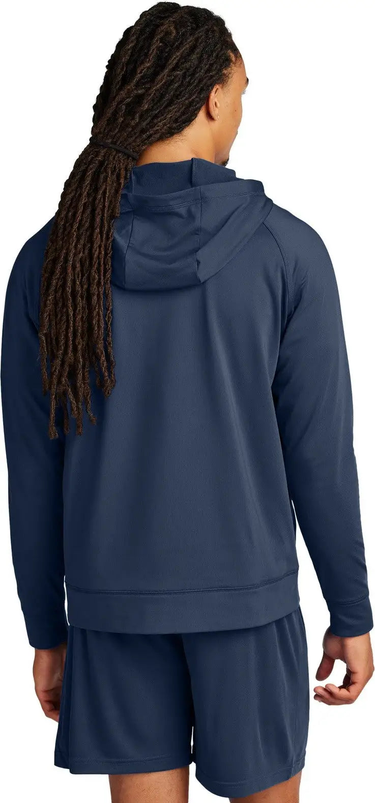 Sport-tek St856 Sport-wick Stretch 1/2-zip Hoodie - True Navy