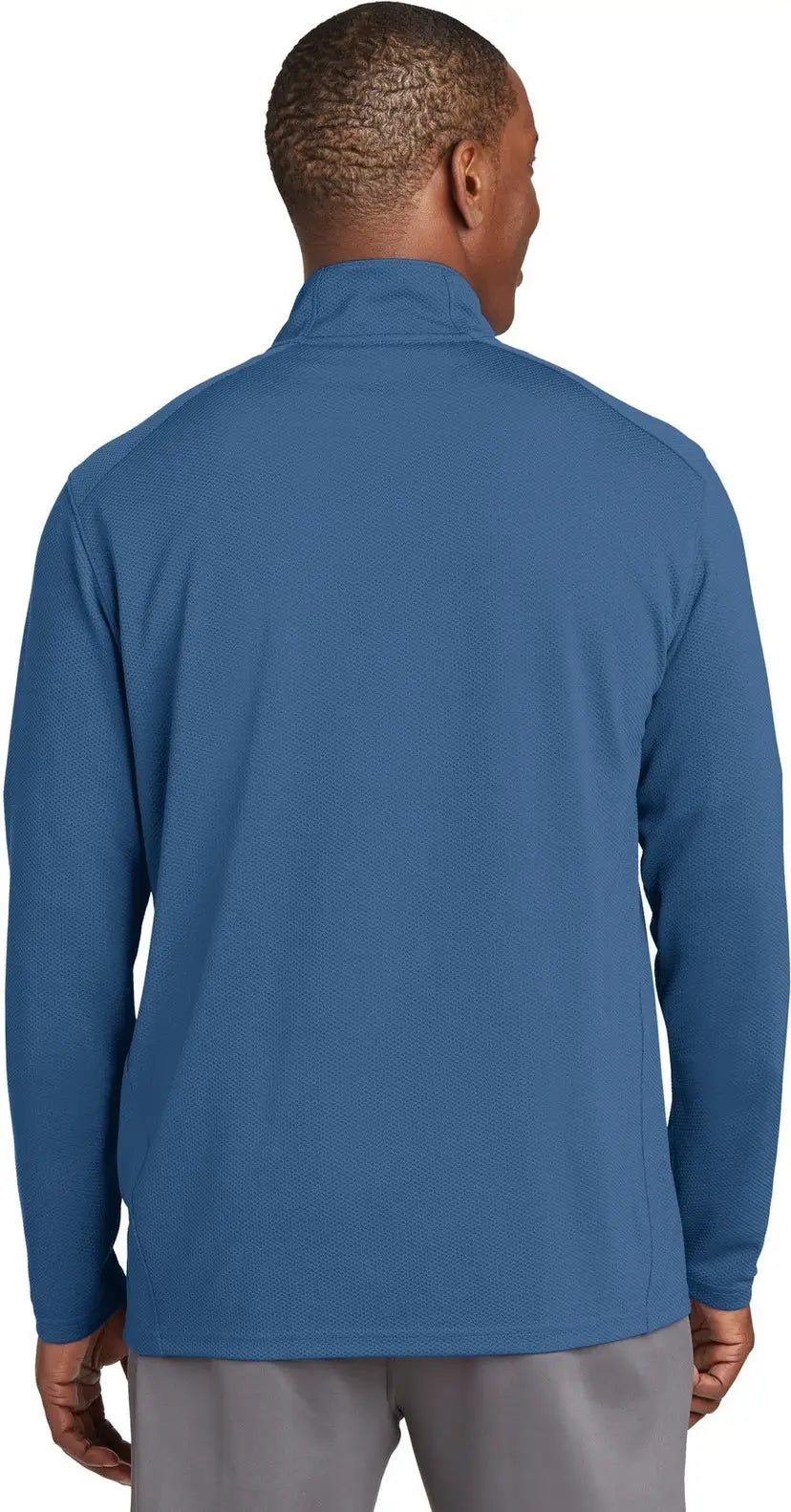 Sport-tek St860 Sport-wick Textured 1/4-zip Pullover - Dawn Blue