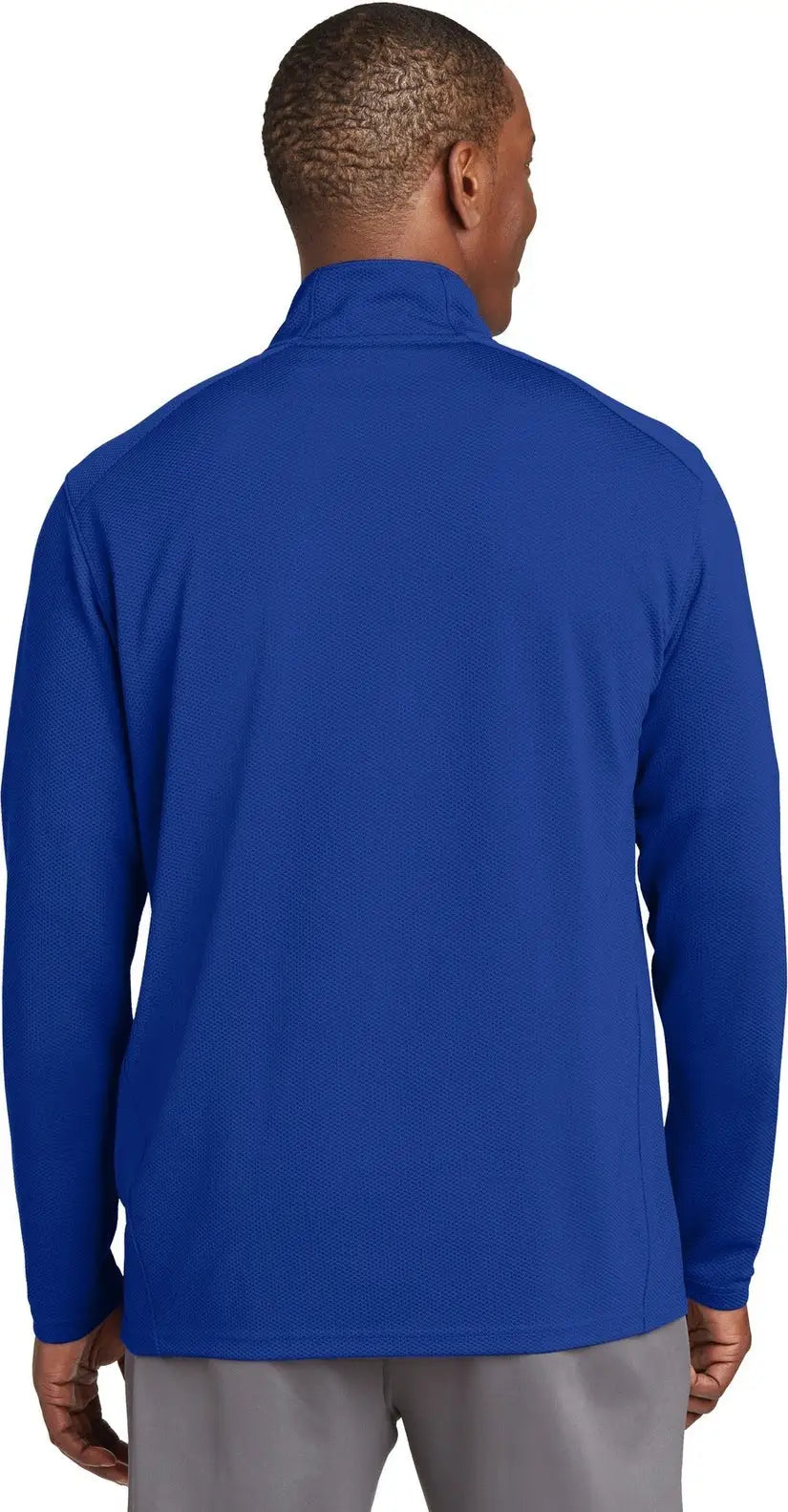 Sport-tek St860 Sport-wick Textured 1/4-zip Pullover - True Royal