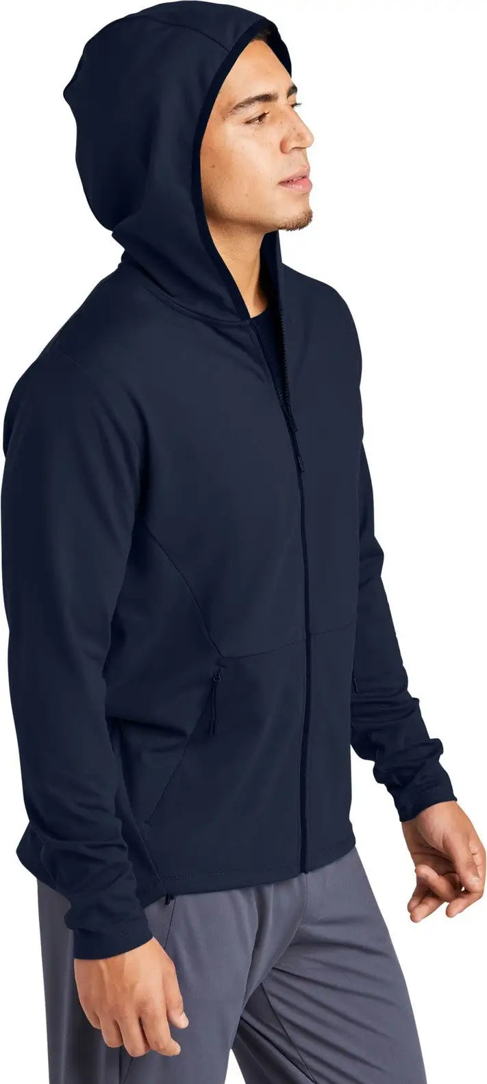 Sport-tek St870 Circuit Hooded Full-zip - True Navy