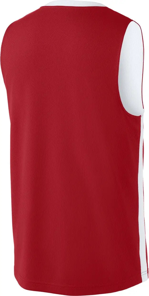 Sport-tek St900 Rival Basketball Rev Jersey - Deep Red White
