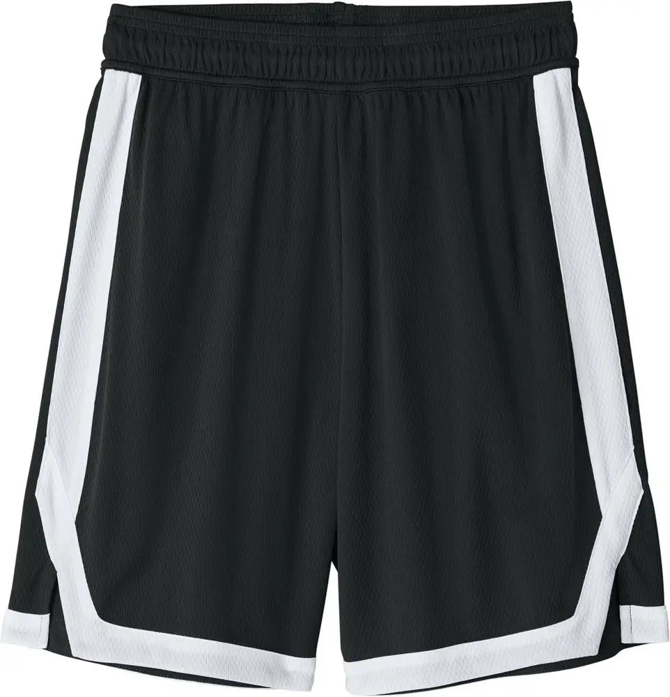 Sport-tek St901 Rival Basketball 7’’short - Black White
