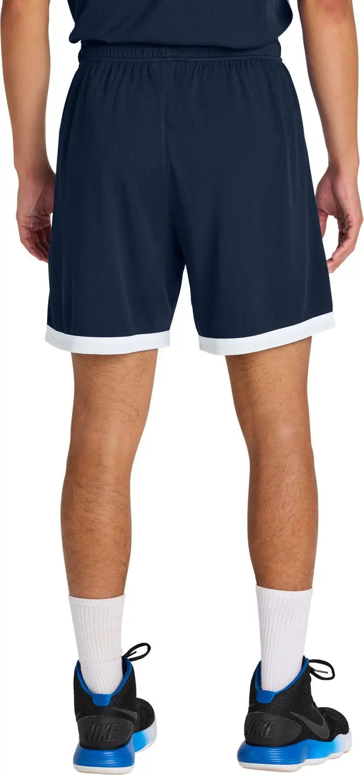 Sport-tek St901 Rival Basketball 7’’short - True Navy White