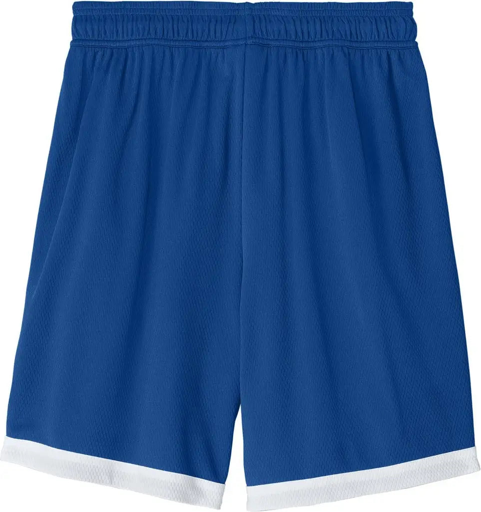 Sport-tek St901 Rival Basketball 7’’short - True Royal White